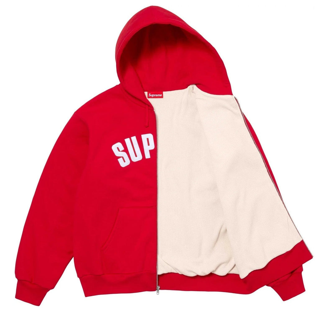 Supreme 25FW Thermal Lined Zip Up Hooded Sweatshirt