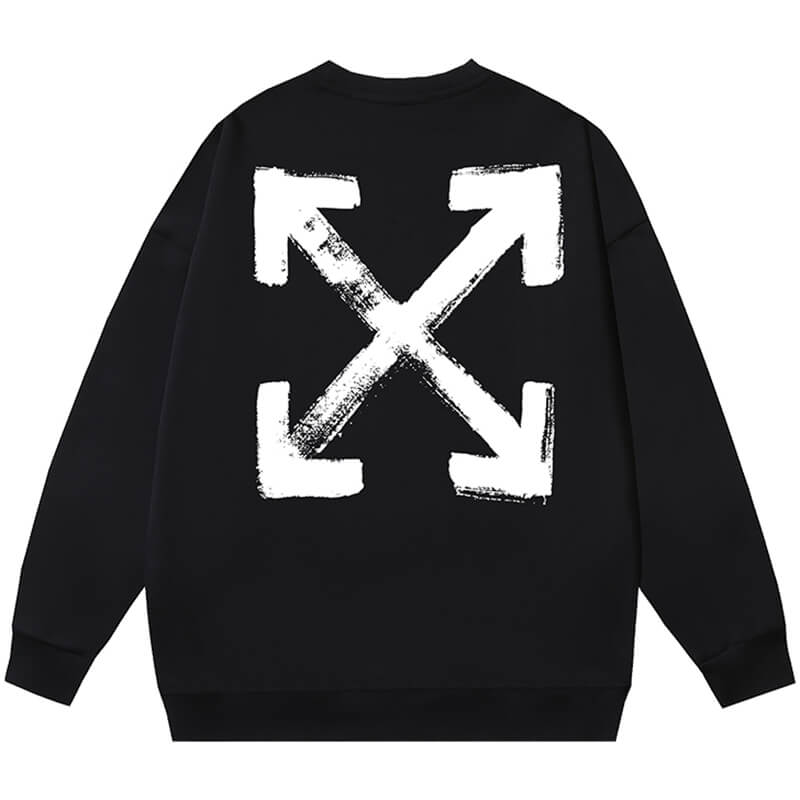 OFF-WHITE Paint Arrow Slim Sweatshirts