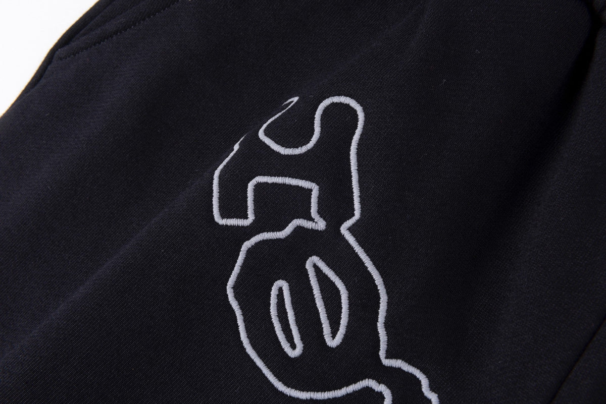 Sp5der OG Logo Sweat Shorts Black