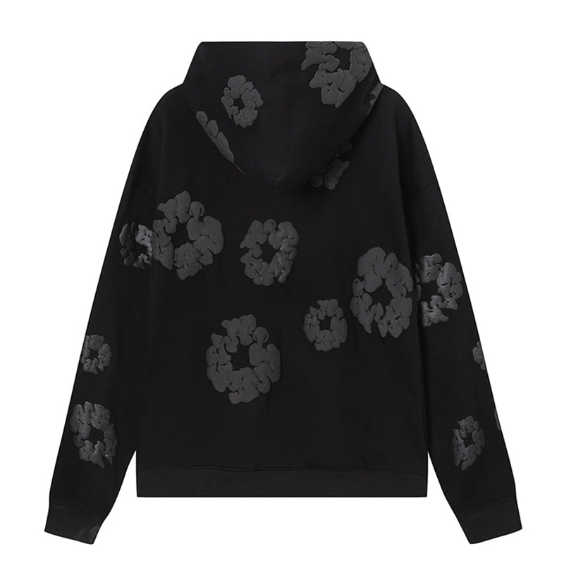 Denim Tears The Black Cotton Wreath Hoodie