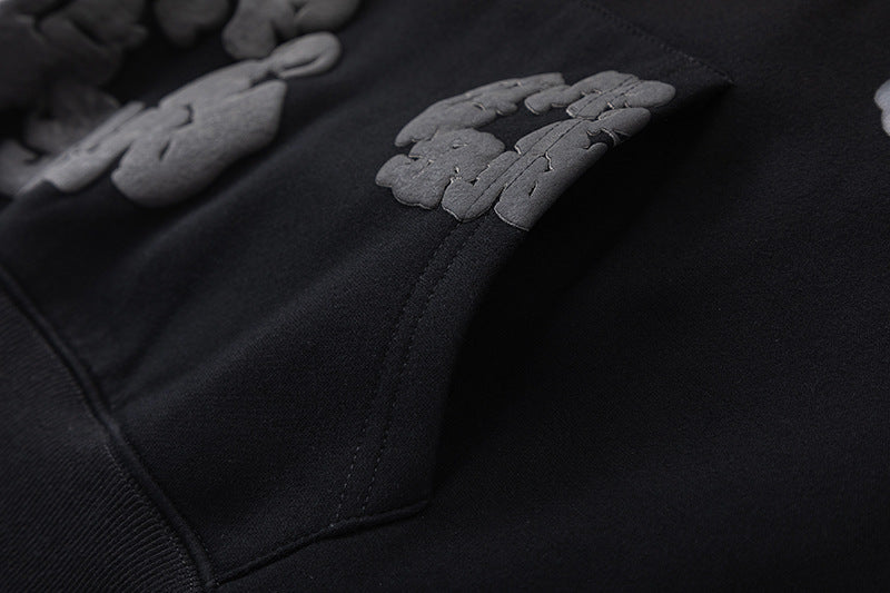 Denim Tears The Black Cotton Wreath Hoodie