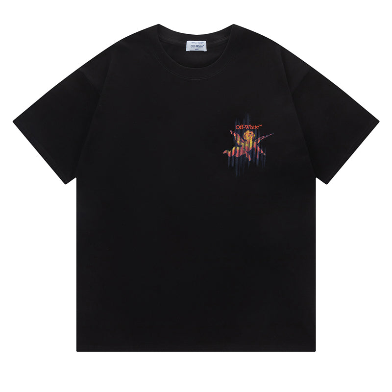 OFF-WHITE Cotton Cherub Print T-Shirts