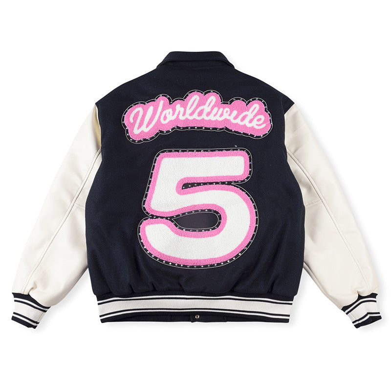 Sp5der Wool Varsity Jacket