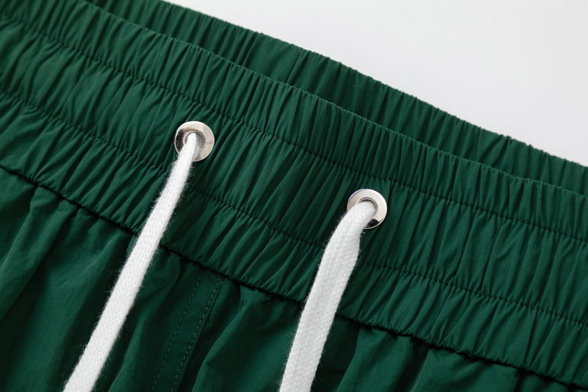 AMIRI Straight-Leg Mid-Length Logo-Print Swim Shorts