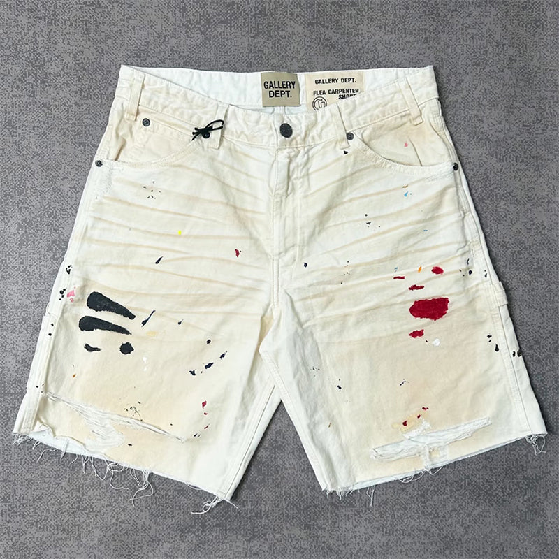 GALLERY DEPT. Flea Carpenter distressed-effect shorts