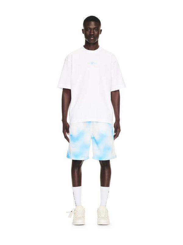 OFF WHITE Blue Arrow logo back T-Shirts