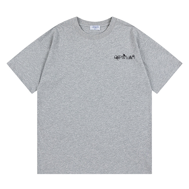 OFF WHITE logo-print Pink T-shirt