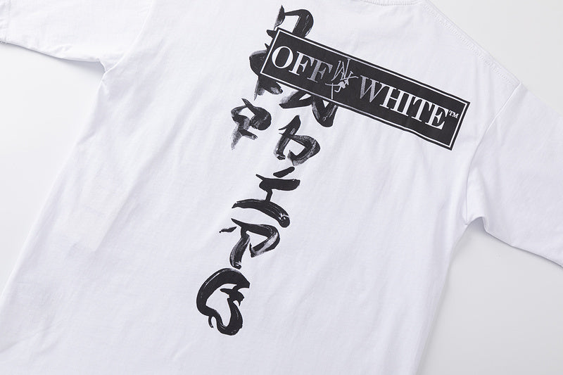OFF WHITE Type Sticker black t-shirt