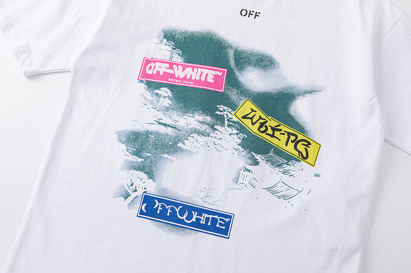 OFF WHITE Type Sticker black t-shirt