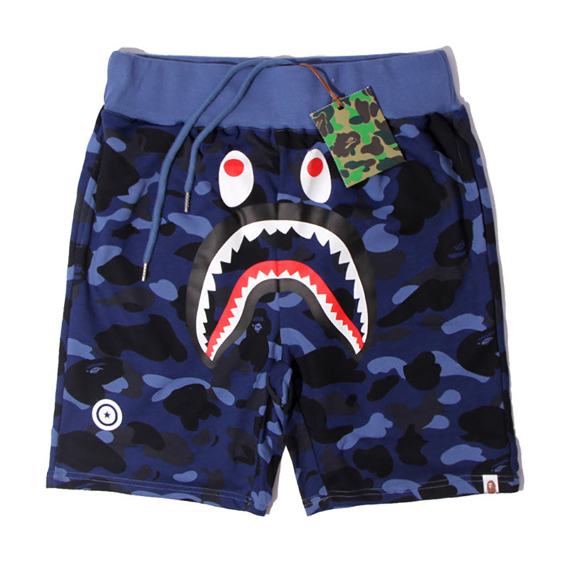 BAPE Color Camo Shark Sweatshorts