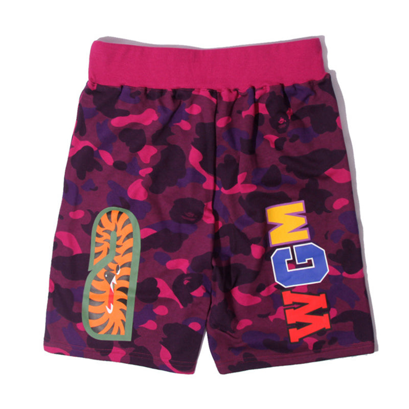 BAPE Color Camo Shark Sweatshorts