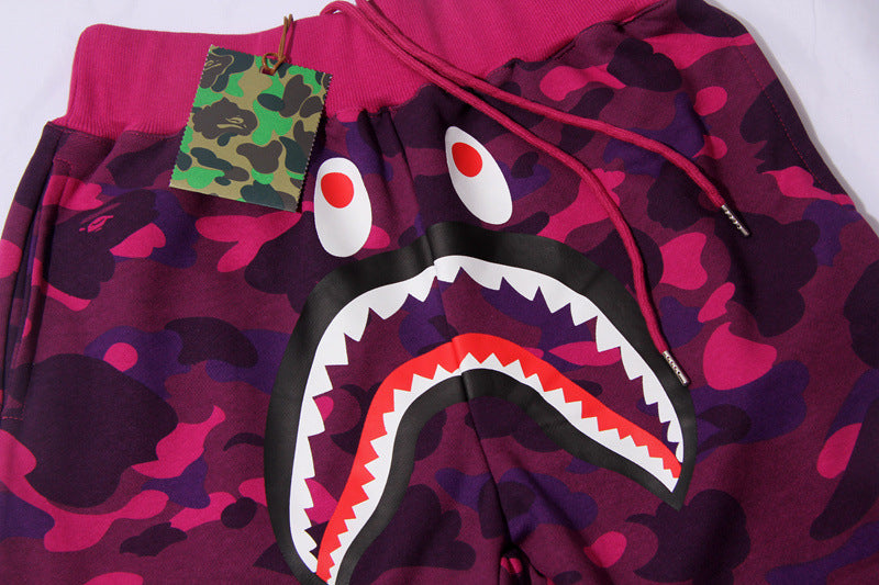 BAPE Color Camo Shark Sweatshorts