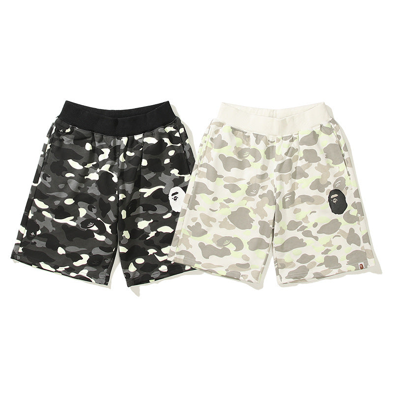 BAPE Glow Camo Ape Head Shorts
