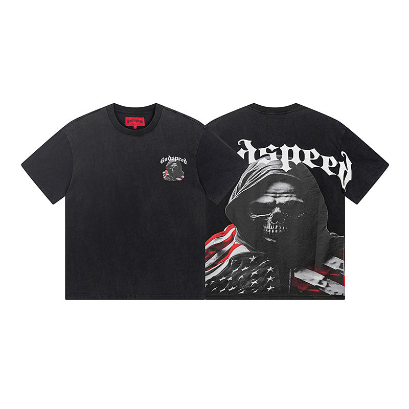GODSPEED  Men's Black L.O.T.F Crew Neck T-Shirt