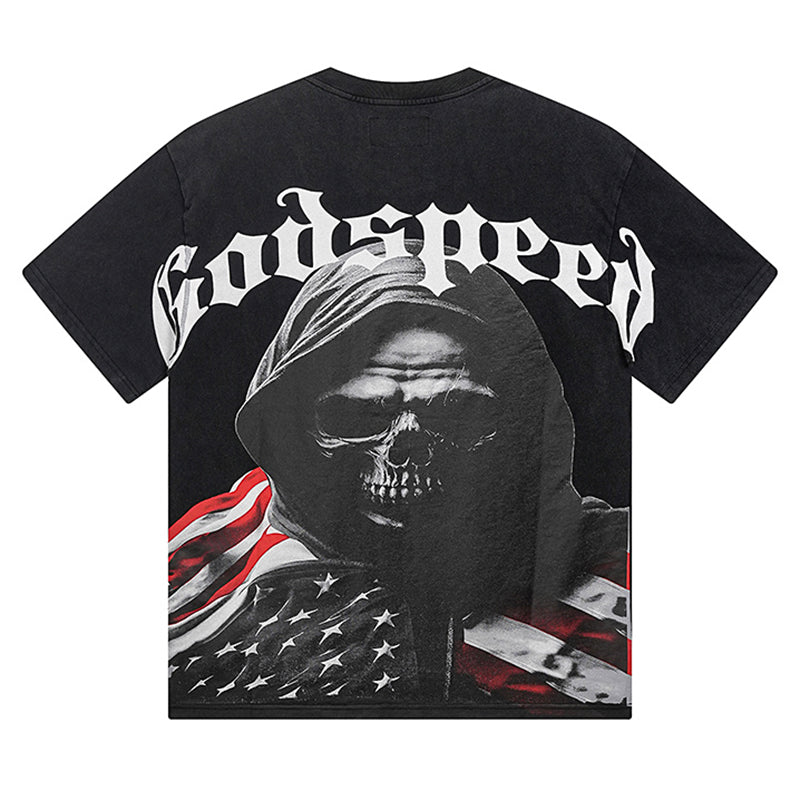 GODSPEED  Men's Black L.O.T.F Crew Neck T-Shirt