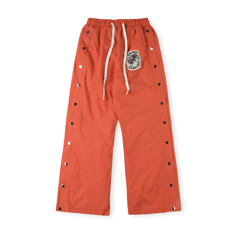 SAINT VANITY  Nylon Hooded Track  Pants “Orange”