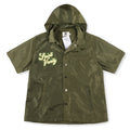 SAINT VANITY Embroidered Sporty Zipper Short-sleeved Jacket