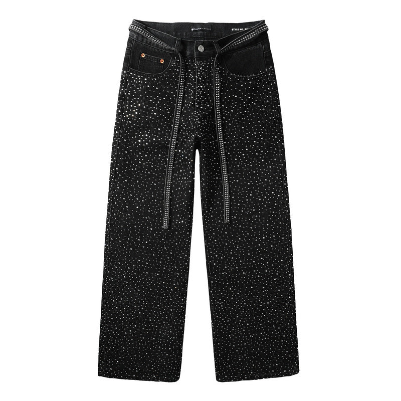 Purple Brand Crystal Diamond Jeans #9128
