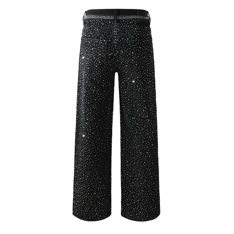 Purple Brand Crystal Diamond Jeans #9128