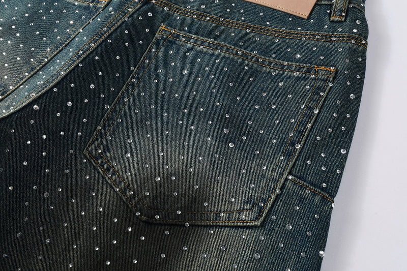 Purple Brand Crystal Diamond Jeans #106