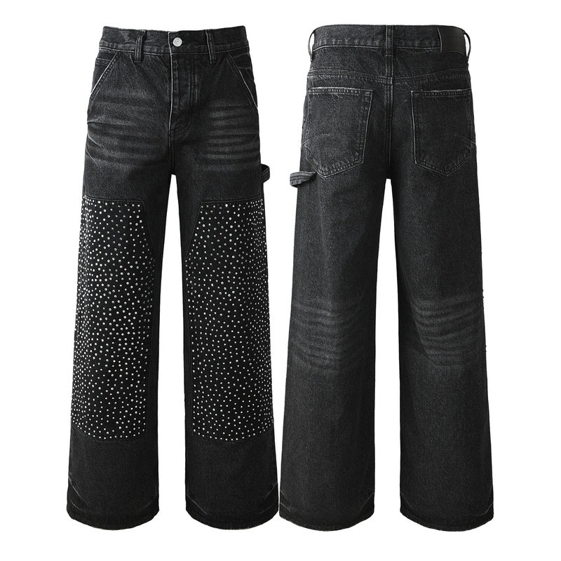 Purple Brand Crystal Diamond Jeans #104