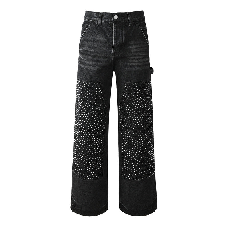 Purple Brand Crystal Diamond Jeans #104