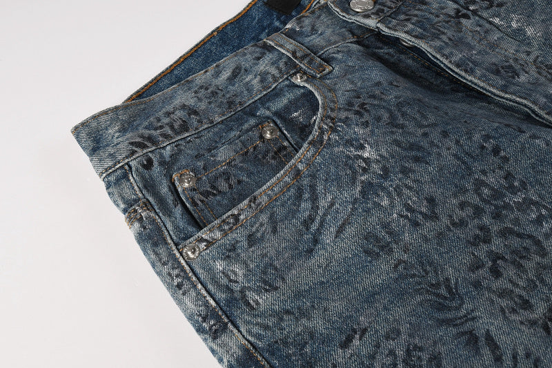Purple Brand Crystal Diamond Jeans #100