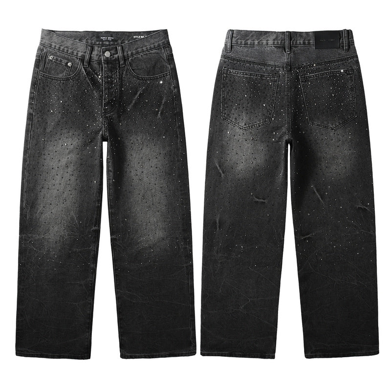 Purple Brand Crystal Diamond Jeans #105
