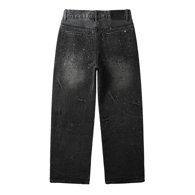Purple Brand Crystal Diamond Jeans #105