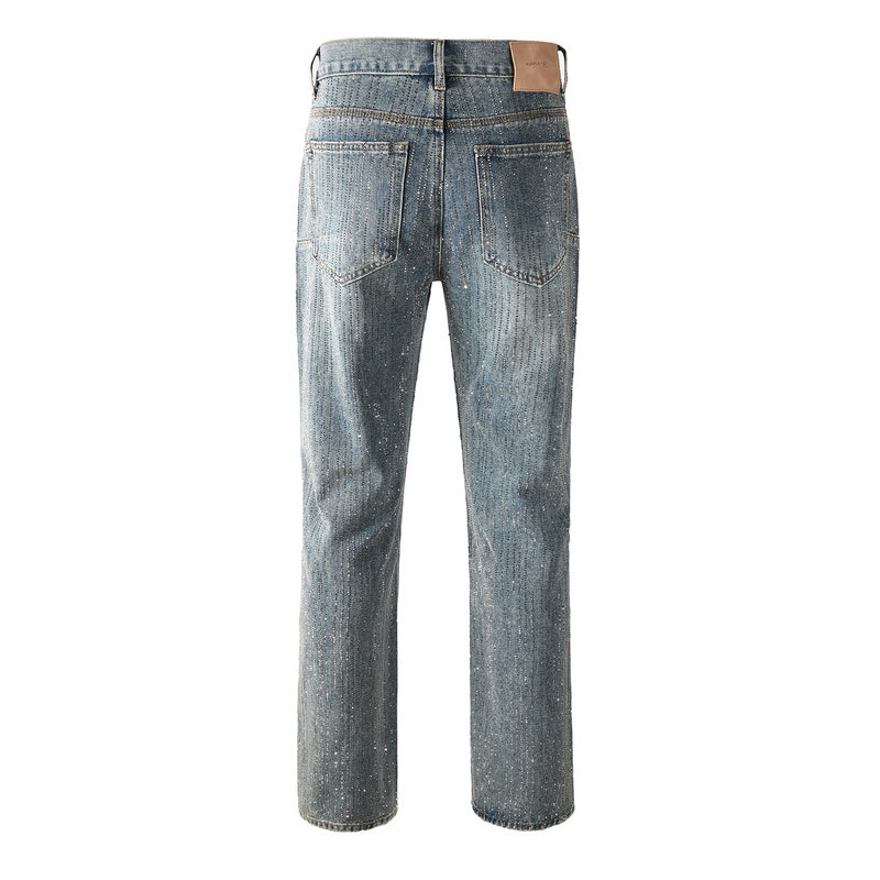 Purple Brand Crystal Diamond Jeans #9140