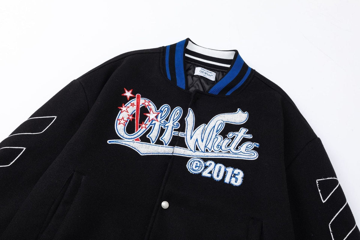 OFF WHITE Logo-Embroidered Jacket