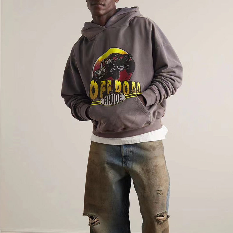 RHUDE Gray 'Off Road' Hoodie