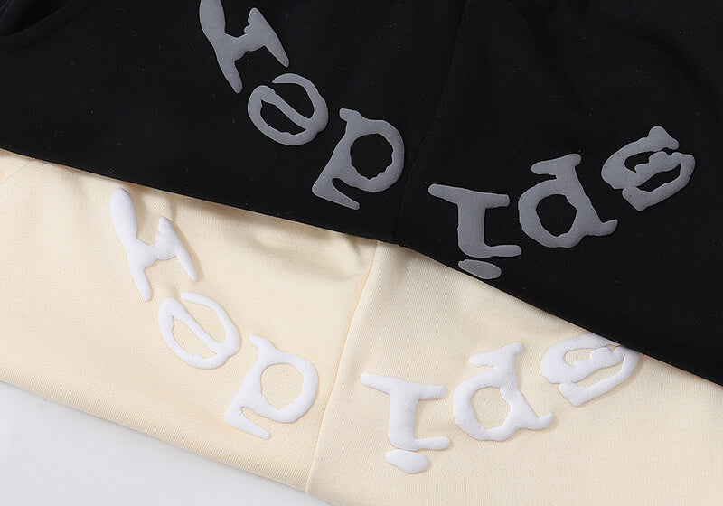 Sp5der Logo Foam Printing Pant-Apricot #8310