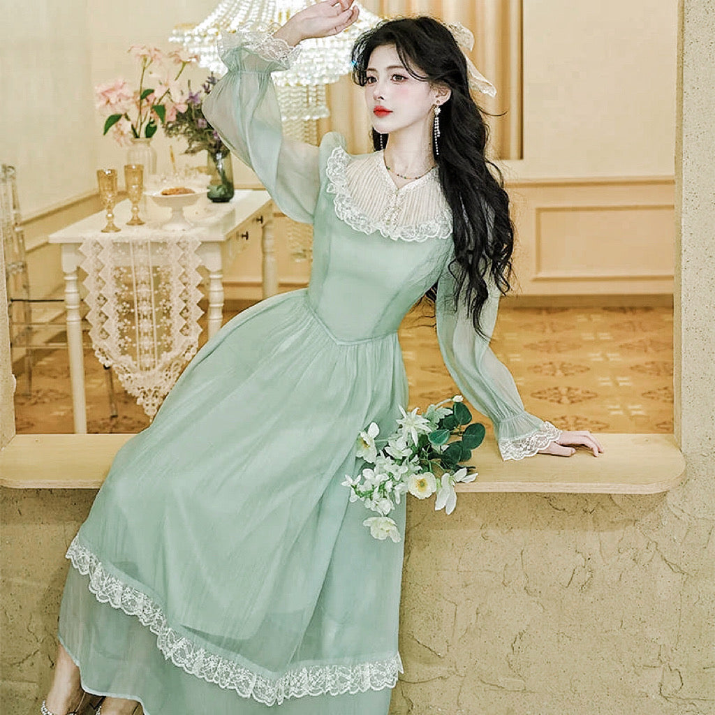 Honey & Lime Meadow Vintage-Inspired Princesscore Dress
