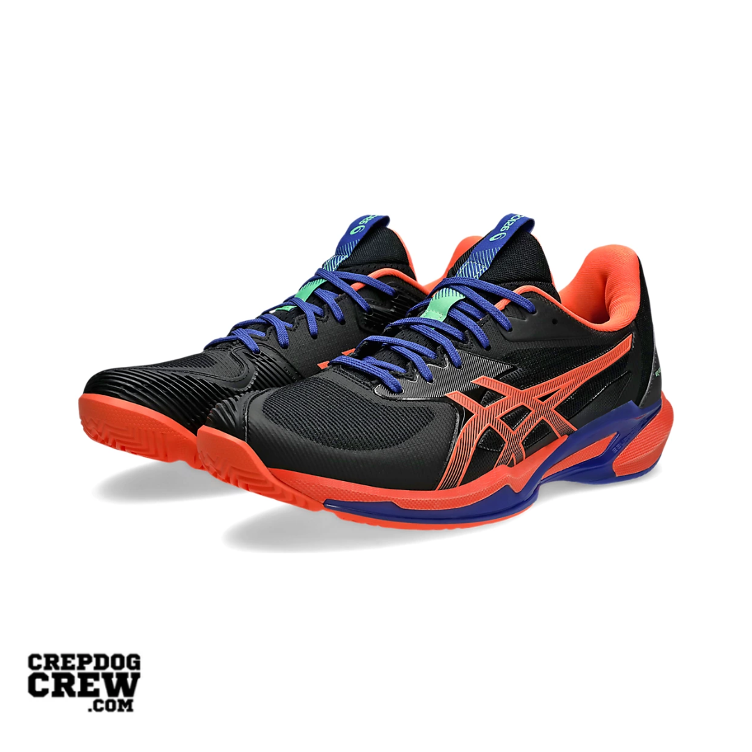 ASICS SOLUTION SPEED FF 3 PADEL Black Vivid Coral