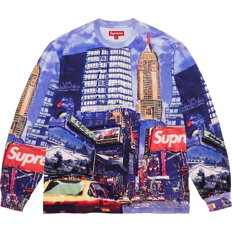 Supreme Skyline Sequin Long Sleeve T-Shirt