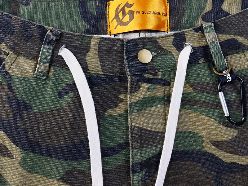 Godspeed Camouflage Denim Shorts #8667