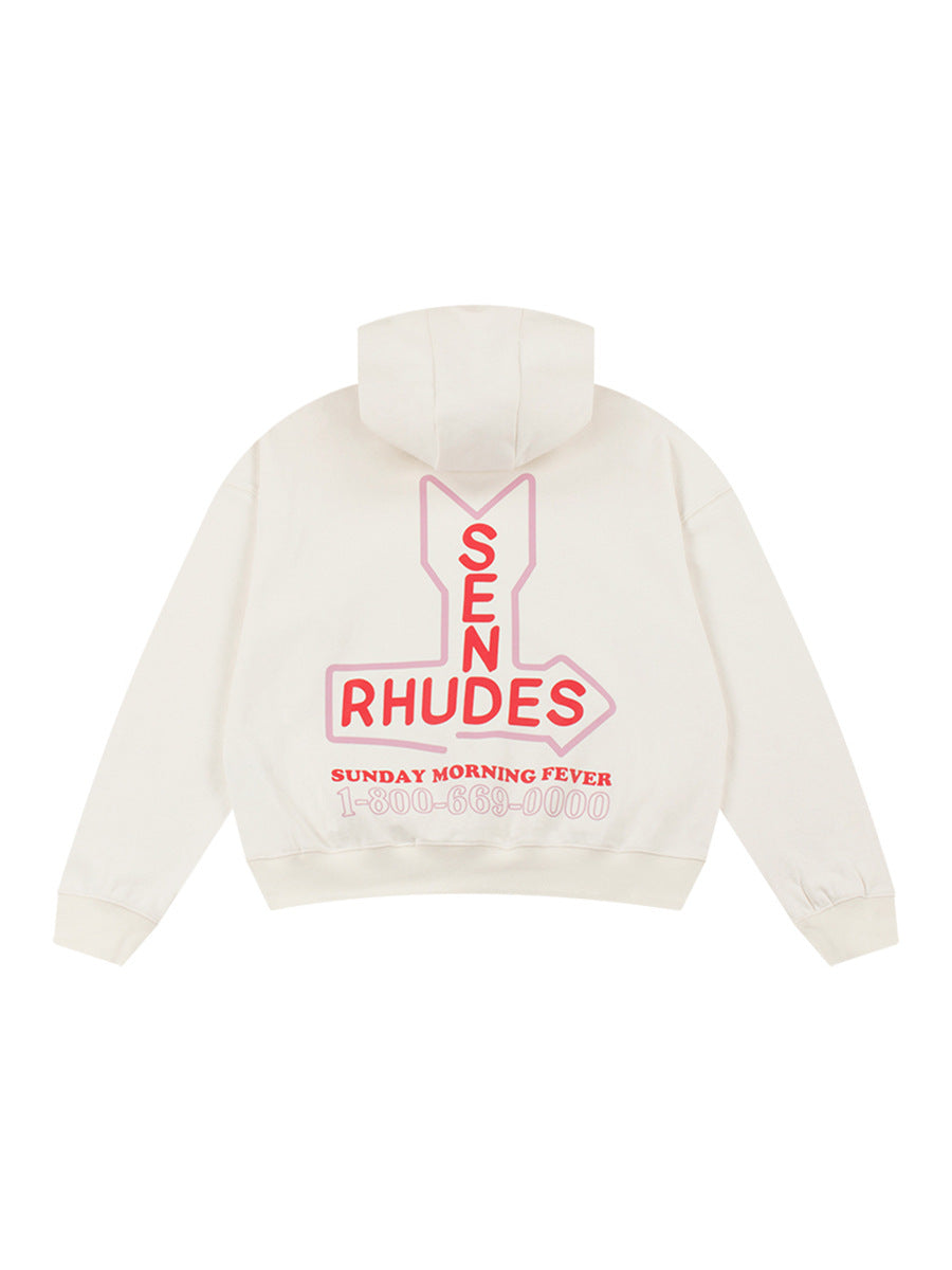 RHUDE Logo-Print Cotton-Jersey Hoodie