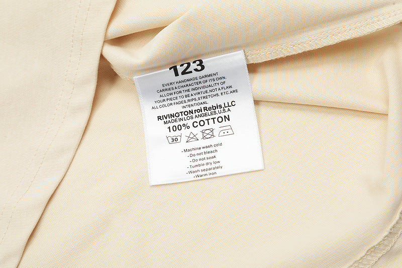 Fear Of God X RRR123 letter print short-sleeved t-shirts