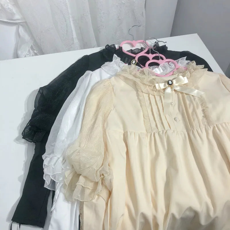 Cameo Bow Lolita Blouse