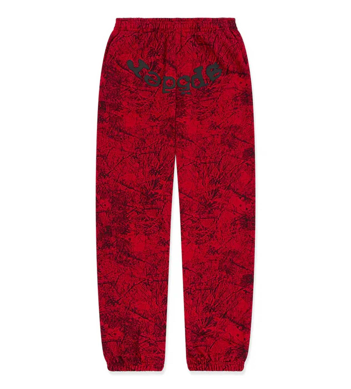 Sp5der OG Tree Camo Sweatpants Red