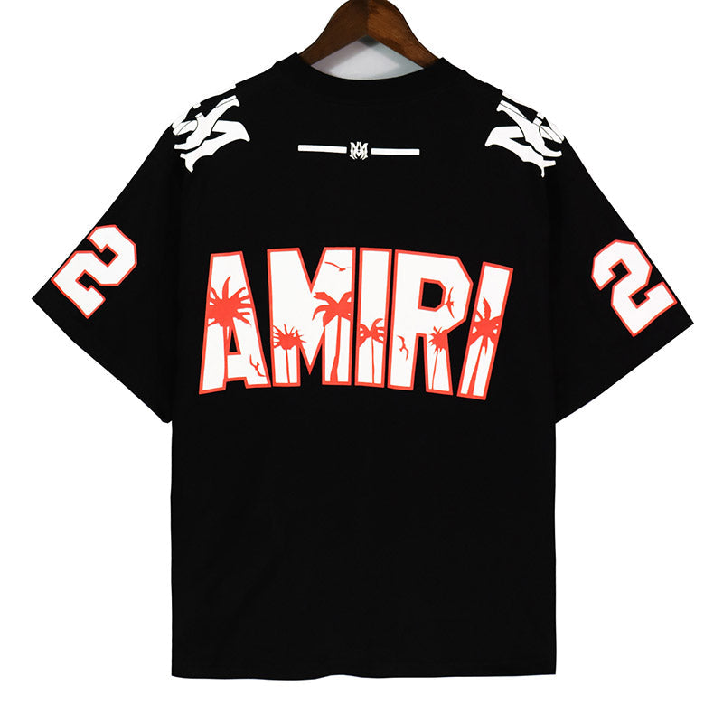 AMIRI 22 Football cotton T-Shirt