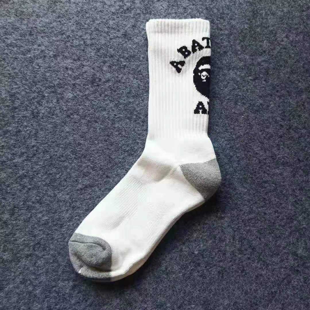 Bape Socks Men's and Women's Sports Socks with Towel Bottom